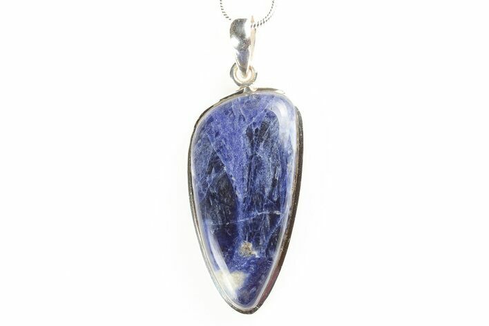 Sodalite Pendant (Necklace) - Sterling Silver #192381